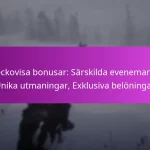 Veckovisa bonusar: Särskilda evenemang, Unika utmaningar, Exklusiva belöningar