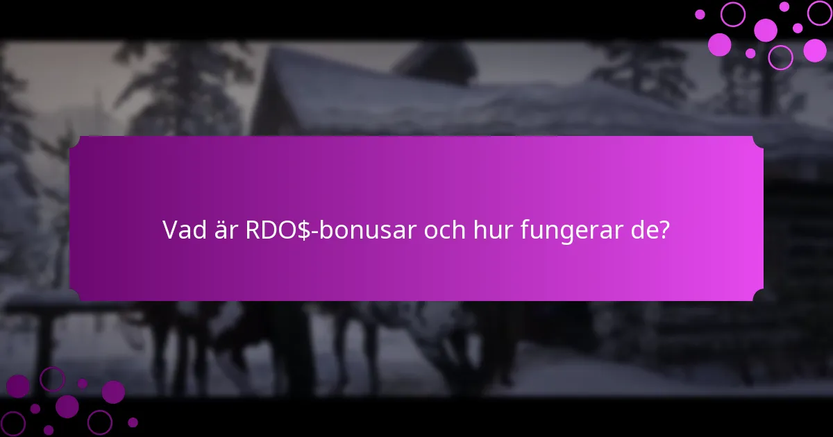 Vilka månatliga evenemang erbjuder RDO$-bonusar?