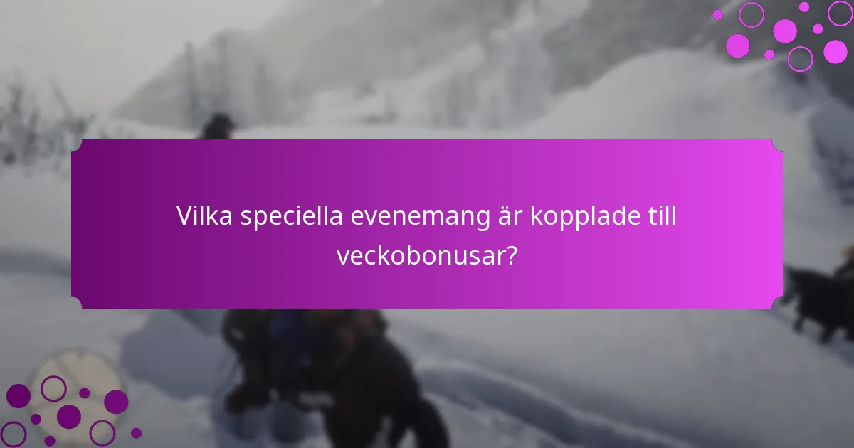 Hur kan spelare delta i veckobonusar?